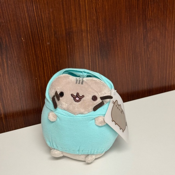 Pusheen Other - Pusheen The Cat with Teal Hoodie Plush 5”
